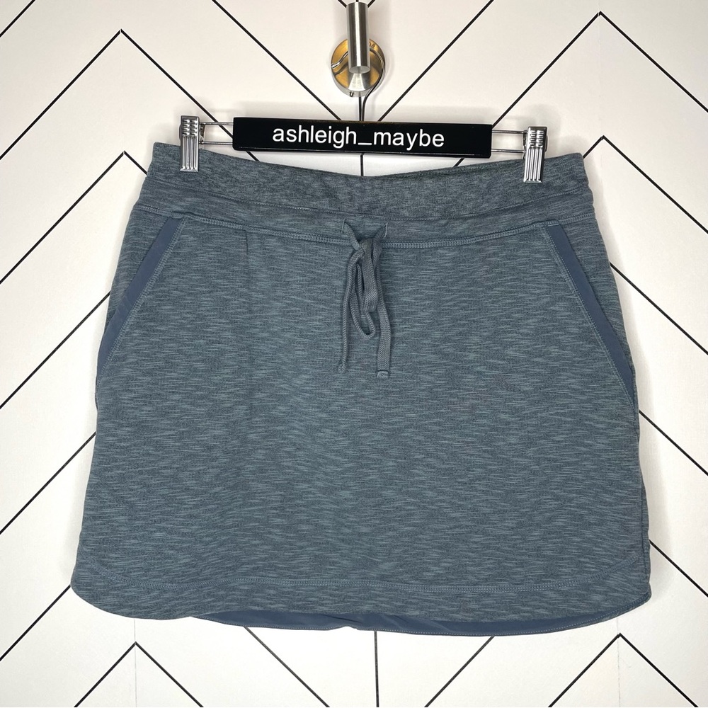 Athleta | Techie Terry Drawstring Knit Skirt Heat… - image 3